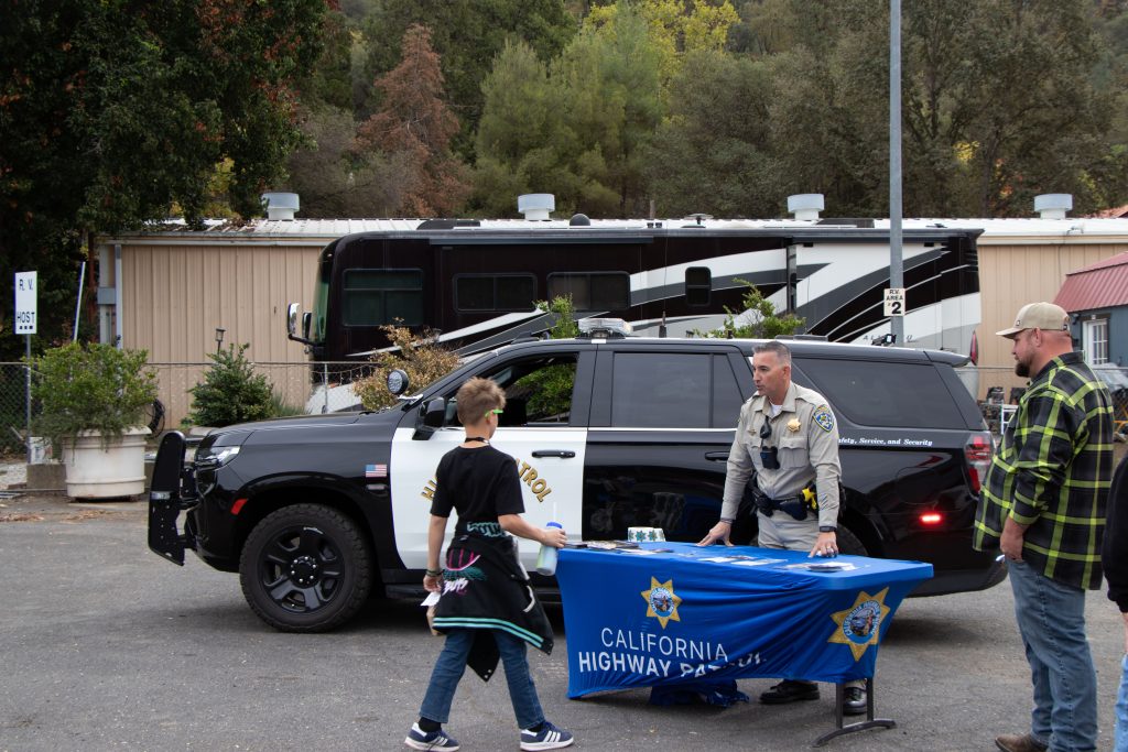 CTE Expo 8 CHP Officer Steve Machado at the CTE Expo Event.